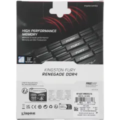 Память DDR4 2x8GB 4266MHz Kingston KF442C19RB2K2/16 Fury Renegade Black RTL Gaming PC4-34100 CL19 DIMM 288-pin 1.4В single rank с радиатором Ret