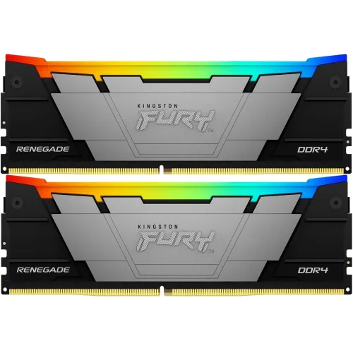 Память DDR4 2x8GB 4266MHz Kingston KF442C19RB2AK2/16 Fury Renegade RGB RTL Gaming PC4-34100 CL19 DIMM 288-pin 1.4В kit single rank с радиатором Ret