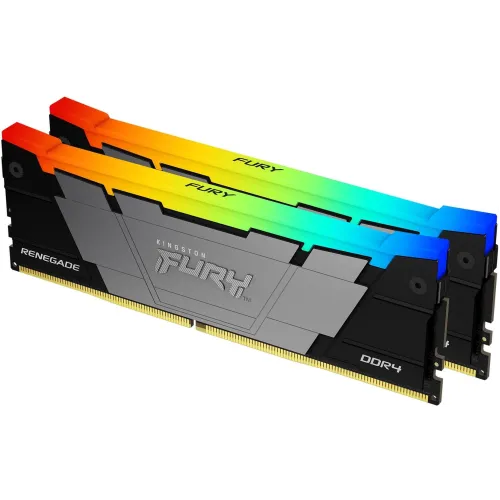 Память DDR4 2x8GB 4266MHz Kingston KF442C19RB2AK2/16 Fury Renegade RGB RTL Gaming PC4-34100 CL19 DIMM 288-pin 1.4В kit single rank с радиатором Ret