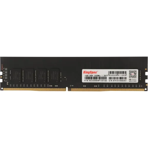 Память DDR4 16GB 3200MHz Kingspec KS3200D4P13516G RTL PC4-25600 CL17 DIMM 288-pin 1.35В dual rank Ret