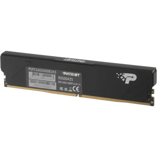 Память DDR5 16GB 5600MHz Patriot PSP516G560081H1 Signature Premium RTL PC5-44800 CL46 DIMM 288-pin 1.1В single rank с радиатором Ret