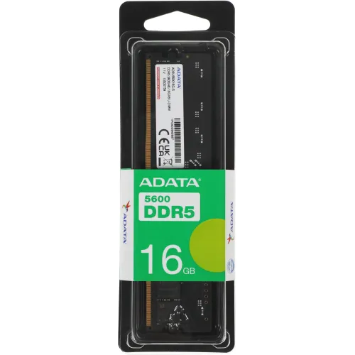 Память DDR5 16GB 5600MHz A-Data AD5U560016G-S RTL PC5-44800 CL46 DIMM 288-pin 1.1В single rank Ret