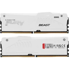 Память DDR5 2x32GB 6000MHz Kingston KF560C30BWEAK2-64 Fury Beast RGB RTL Gaming PC5-48000 CL30 DIMM 288-pin 1.4В kit single rank с радиатором Ret