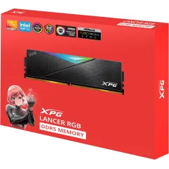 Память DDR5 2x16GB 7200MHz A-Data AX5U7200C3416G-DCLARBK XPG Lancer RGB RTL Gaming PC5-57600 CL34 DIMM 288-pin 1.4В kit dual rank с радиатором Ret