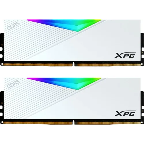 Память DDR5 2x16GB 6400MHz A-Data AX5U6400C3216G-DCLARWH XPG Lancer RGB RTL Gaming PC5-51200 CL32 DIMM 288-pin 1.35В kit dual rank с радиатором Ret