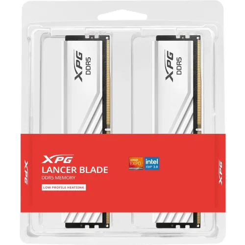 Память DDR5 2x16GB 6000MHz A-Data AX5U6000C3016G-DTLABWH XPG Lancer Blade RTL Gaming PC5-48000 CL30 DIMM ECC 288-pin 1.35В kit dual rank с радиатором Ret