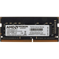 Память DDR4 8Gb 2666MHz AMD R748G2606S2S-UO Radeon R7 Performance Series OEM PC4-21300 CL16 SO-DIMM 260-pin 1.2В OEM