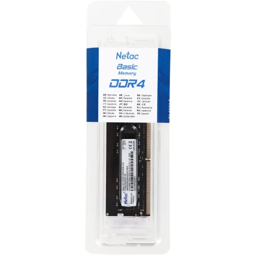 Память DDR4 8Gb 3200MHz Netac NTBSD4N32SP-08 Basic RTL PC4-25600 CL22 SO-DIMM 260-pin 1.2В single rank Ret