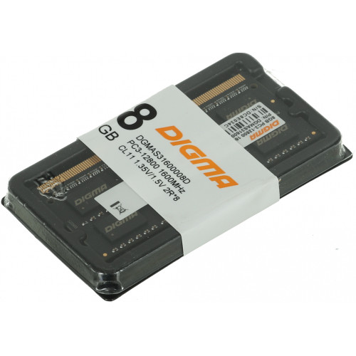 Память DDR3 8GB 1600MHz Digma DGMAS31600008D RTL PC3-12800 CL11 SO-DIMM 204-pin 1.35В dual rank Ret