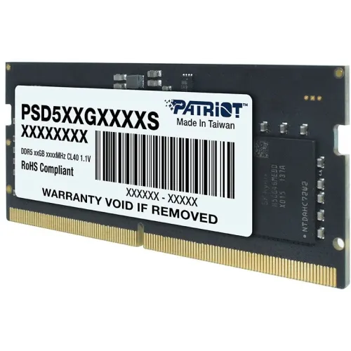 Память DDR5 16GB 5600MHz Patriot PSD516G560081S Signature RTL PC5-44800 CL46 SO-DIMM 262-pin 1.1В single rank Ret