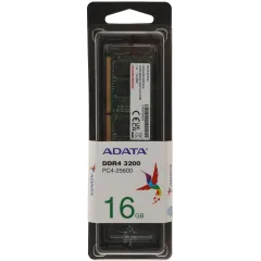 Память DDR4 16Gb 3200MHz A-Data AD4S320016G22-SGN RTL PC4-25600 CL22 SO-DIMM 260-pin 1.2В single rank Ret