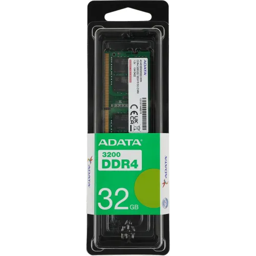 Память DDR4 32Gb 3200MHz A-Data AD4S320032G22-SGN RTL PC4-25600 CL22 SO-DIMM 260-pin 1.2В single rank Ret