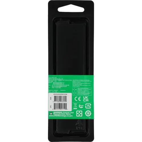 Память DDR4 32Gb 3200MHz A-Data AD4S320032G22-SGN RTL PC4-25600 CL22 SO-DIMM 260-pin 1.2В single rank Ret