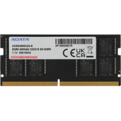 Память DDR5 32GB 4800MHz A-Data AD5S480032G-S RTL PC4-38400 CL40 SO-DIMM 262-pin 1.1В single rank Ret