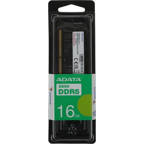 Память DDR5 16GB 5600MHz A-Data AD5S560016G-S RTL PC5-44800 CL46 SO-DIMM 262-pin 1.1В single rank Ret
