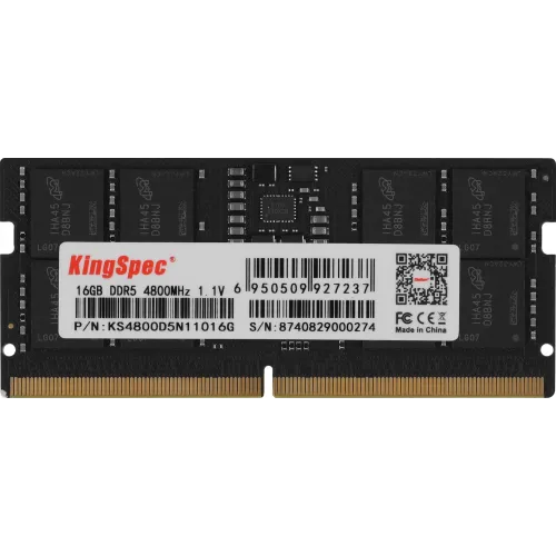 Память DDR5 16GB 4800MHz Kingspec KS4800D5N11016G RTL PC5-38400 CL40 SO-DIMM 288-pin 1.1В single rank Ret