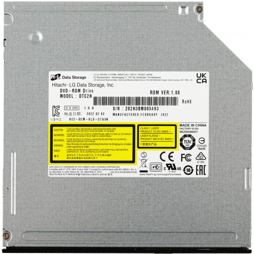Привод DVD-ROM LG DTC2N черный SATA slim внутренний oem