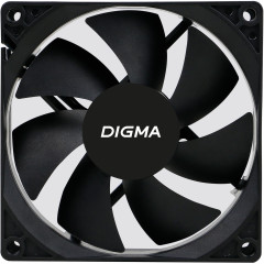 Вентилятор для корпуса Digma DFAN-90 90х90x25 черный 3-pin 4-pin (Molex) 23дБ Ret