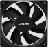 Вентилятор для корпуса Digma DFAN-90 90х90x25 черный 3-pin 4-pin (Molex) 23дБ Ret