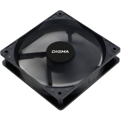 Вентилятор для корпуса Digma DFAN-120-7 120х120x25 черный 3-pin 4-pin (Molex) 23дБ Ret