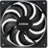 Вентилятор для корпуса Digma DFAN-120-9 120х120x25 черный 3-pin 4-pin (Molex) 23дБ (упак.:1шт) Ret
