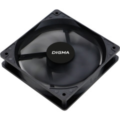 Вентилятор для корпуса Digma DFAN-120-9 120х120x25 черный 3-pin 4-pin (Molex) 23дБ (упак.:1шт) Ret