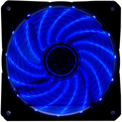 Вентилятор для корпуса Digma DFAN-LED-BLUE RGB 120х120x25 черный 3-pin 4-pin (Molex) 23дБ Ret