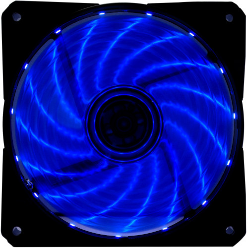 Вентилятор для корпуса Digma DFAN-LED-BLUE RGB 120х120x25 черный 3-pin 4-pin (Molex) 23дБ Ret