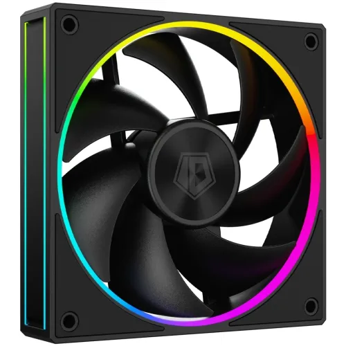 Вентилятор для корпуса ID-Cooling AF-127 ARGB 120х120x27 черный 4-pin 30дБ (AF-127-ARGB-K) Ret