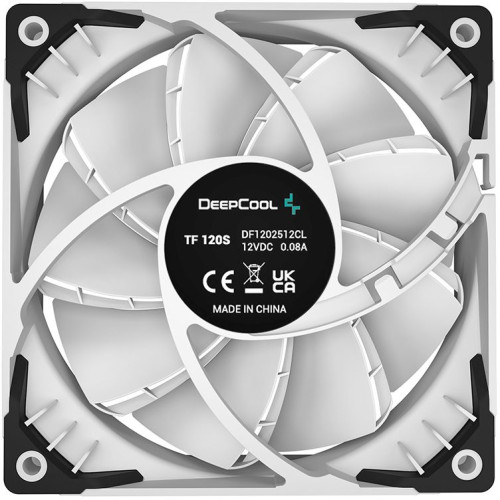 Вентилятор для корпуса Deepcool TF 120S 120х120x25 белый 4-pin 32.1дБ (TF 120S WHITE) Ret