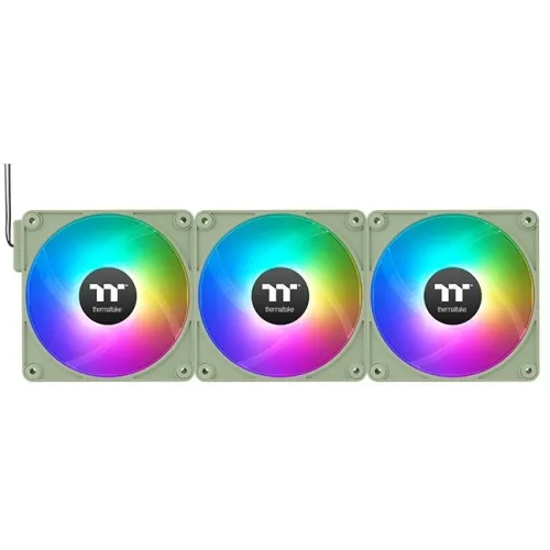 Вентилятор для корпуса Thermaltake CT120 EX Sync Matcha ARGB 120х120x25 зеленый 4-pin 28.5дБ (упак.:3шт) (CL-F196-PL12MG-A) Ret