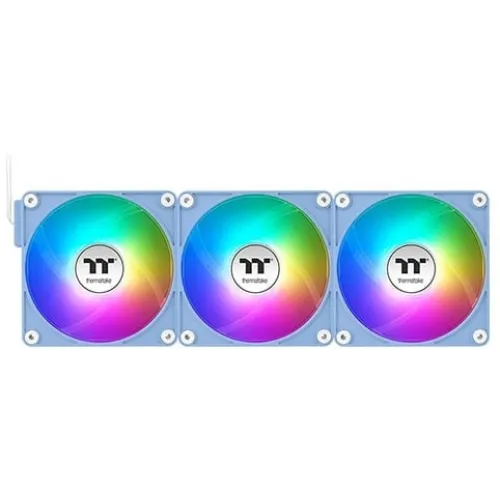 Вентилятор для корпуса Thermaltake CT140 EX Sync Hydrangea ARGB 140х140x25 синий 4-pin 30.7дБ (упак.:3шт) (CL-F197-PL14BU-A) Ret