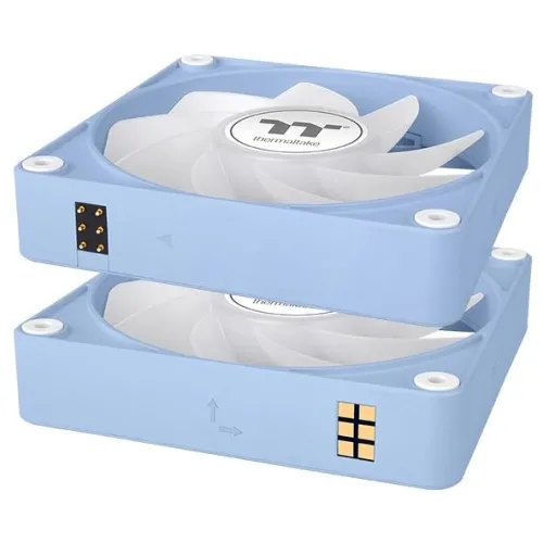 Вентилятор для корпуса Thermaltake CT120 EX Sync Hydrangea Reverse ARGB 120х120x25 синий 4-pin 31.2дБ (упак.:3шт) (CL-F198-PL12BU-A) Ret