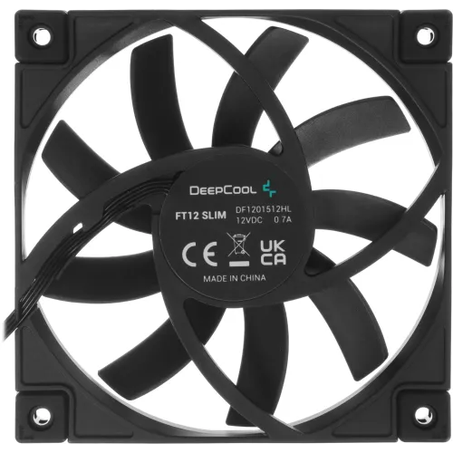 Вентилятор для корпуса Deepcool FT12 Slim 120х120x15 черный 4-pin 25.6дБ (R-FT12SLIM-BKWPN1-G) Ret