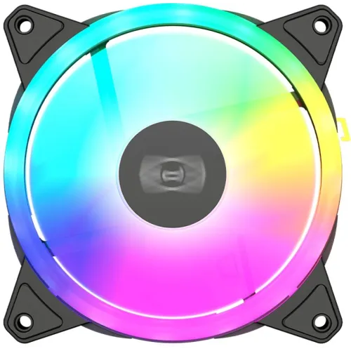 Вентилятор для корпуса PcCooler F3 T120 ARGB 120х120x25 черный 4-pin 21.6дБ (F3-T120BKAM1-GL) Ret