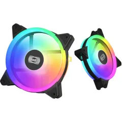 Вентилятор для корпуса PcCooler F3 T120 ARGB 120х120x25 черный 4-pin 21.6дБ (F3-T120BKAM1-GL) Ret