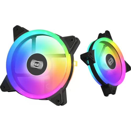 Вентилятор для корпуса PcCooler F3 T120 ARGB 120х120x25 черный 4-pin 21.6дБ (F3-T120BKAM1-GL) Ret