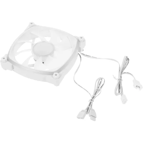 Вентилятор для корпуса Accord ACC-U12 ARGB 120х120x25 белый 4-pin 18.3дБ (ACC-U12 ARGB WHITE) brown box