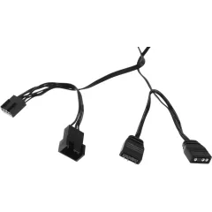 Вентилятор для корпуса Accord ACC-YF14 ARGB 140х140x25 черный 4-pin 16дБ (ACC-YF14 ARGB BLACK) brown box