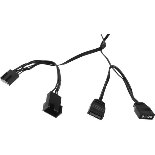 Вентилятор для корпуса Accord ACC-YF14 ARGB 140х140x25 черный 4-pin 16дБ (ACC-YF14 ARGB BLACK) brown box