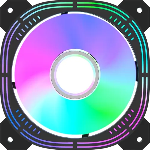 Вентилятор для корпуса Formula Nulight 12 RGB 120х120x25 черный 3-pin 4-pin (Molex) 19.06дБ (NULIGHT 12BK FR) Ret