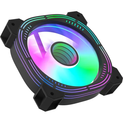 Вентилятор для корпуса Formula Nulight 12 RGB 120х120x25 черный 3-pin 4-pin (Molex) 19.06дБ (NULIGHT 12BK FR) Ret