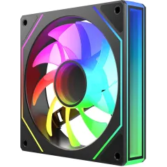 Вентилятор для корпуса Bloody CF-11 LCD ARGB 120х120x25 черный 4-pin 32дБ (упак.:1шт) (CF-11-ARGB120-BK) Ret
