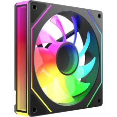 Вентилятор для корпуса Bloody CF-11 LCD ARGB 120х120x25 черный 4-pin 32дБ (упак.:1шт) (CF-11-ARGB120-BK) Ret