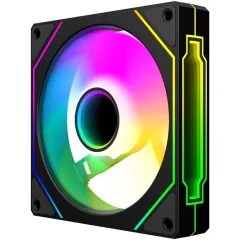 Вентилятор для корпуса Bloody CF-12 LCD ARGB 120х120x25 черный 4-pin 32дБ (упак.:1шт) (CF-12-ARGB120-BK) Ret