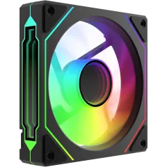 Вентилятор для корпуса Bloody CF-12 LCD ARGB 120х120x25 черный 4-pin 32дБ (упак.:1шт) (CF-12-ARGB120-BK) Ret