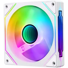 Вентилятор для корпуса Bloody CF-12 LCD ARGB 120х120x25 белый 4-pin 32дБ (упак.:1шт) (CF-12-ARGB120-WH) Ret