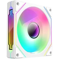 Вентилятор для корпуса Bloody CF-12 LCD ARGB 120х120x25 белый 4-pin 32дБ (упак.:1шт) (CF-12-ARGB120-WH) Ret