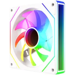 Вентилятор для корпуса Bloody CF-11 LCD ARGB 120х120x25 белый 4-pin 32дБ (упак.:1шт) (CF-11-ARGB120-WH) Ret