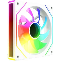 Вентилятор для корпуса Bloody CF-11 LCD ARGB 120х120x25 белый 4-pin 32дБ (упак.:1шт) (CF-11-ARGB120-WH) Ret